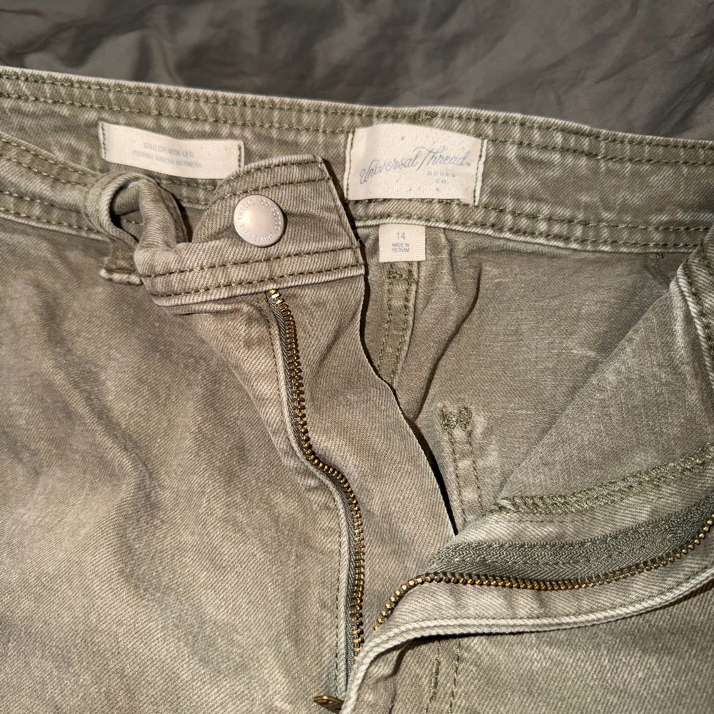 Universal Thread Light Gray Denim Pants - image 2